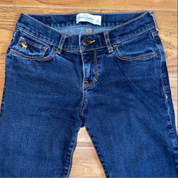 Abercrombie Kids | Jeans | Dark Wash | Gold Threaded | Girls 14 - Picture 5 of 10